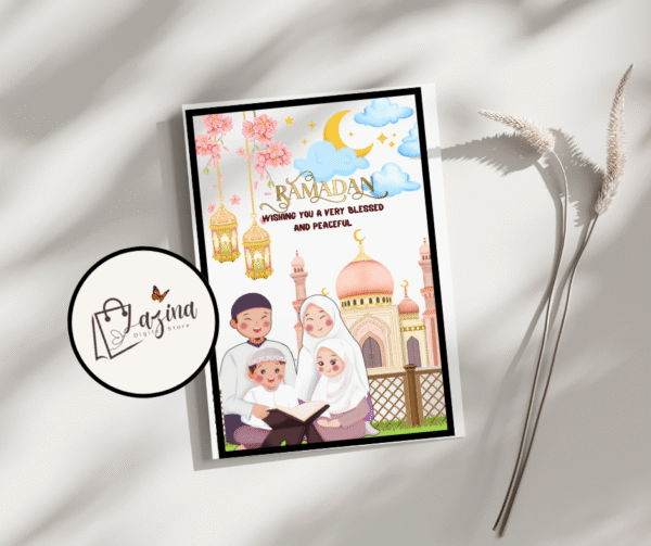 52 ramadan ecards – printable iftar invites & customizable eid wishes (digital download)
