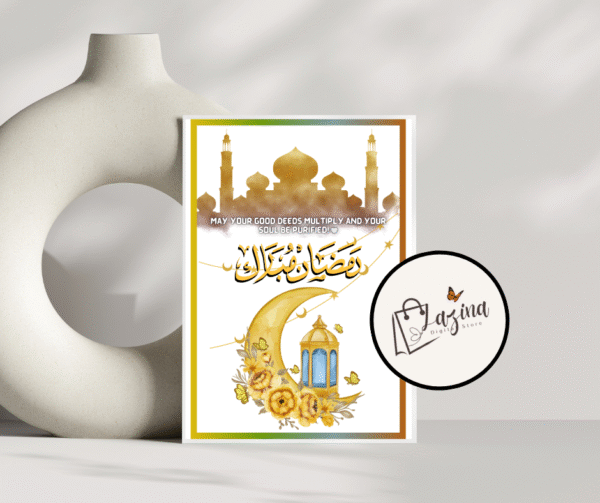 52 ramadan ecards – printable iftar invites & customizable eid wishes (digital download)