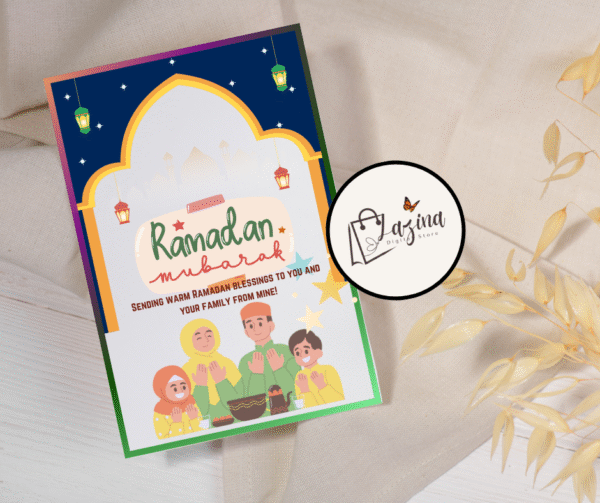 52 ramadan ecards – printable iftar invites & customizable eid wishes (digital download)