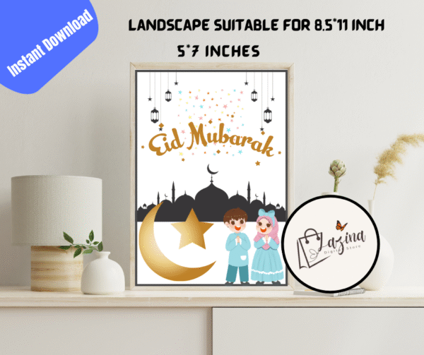 eid mubarak | eid greeting card | printable eid cards