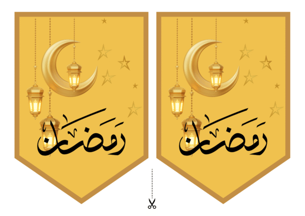 ramadan kareem printable hanging flags – 10 bunting designs for ramadan decor