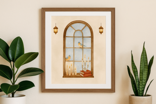 ❄️ cozy winter window wall art (printable)