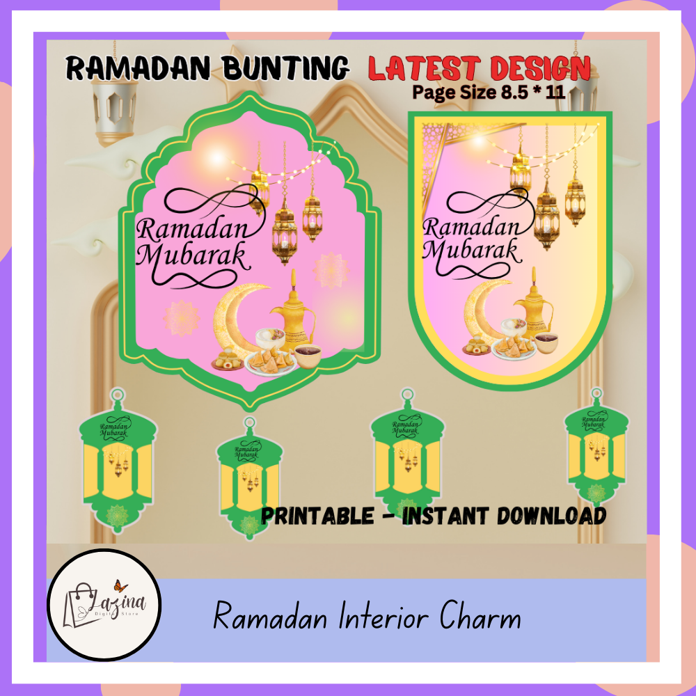 ramadan bunting printable – ramadan kareem hanging decor & gift ramadan bunting printable – ramadan kareem hanging decor & gift
