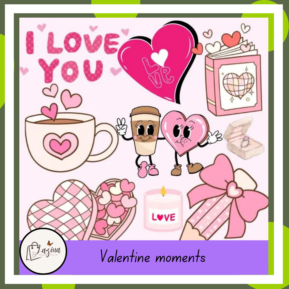 valentine’s day love stickers – romantic png clipart bundle for crafts & cards valentine’s day love stickers – romantic png clipart bundle for crafts & cards
