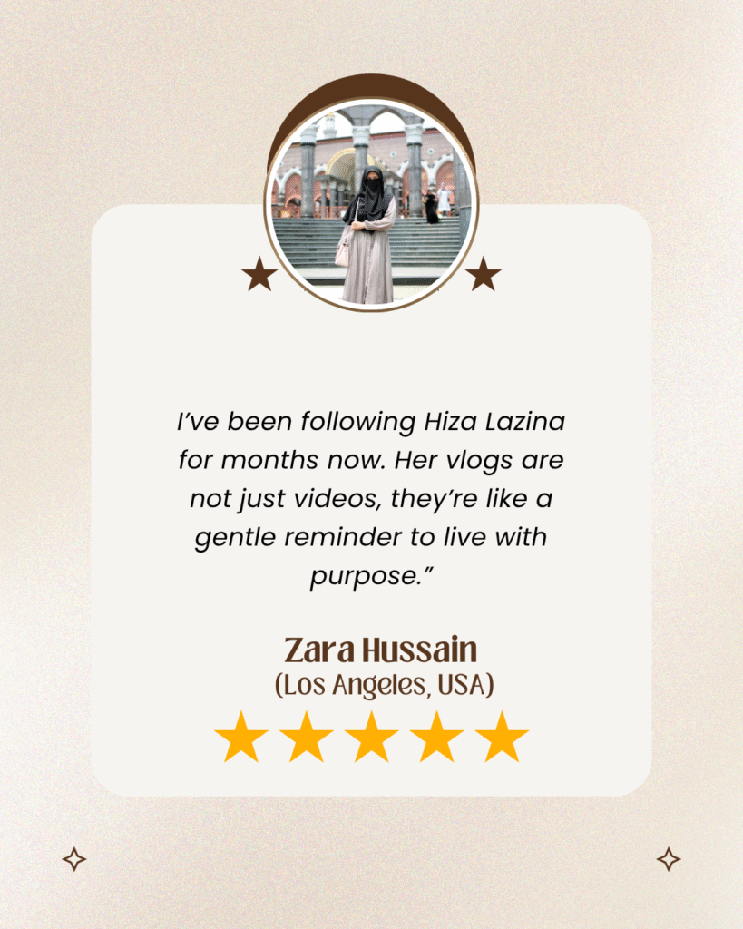 Testimonal for hiza laina