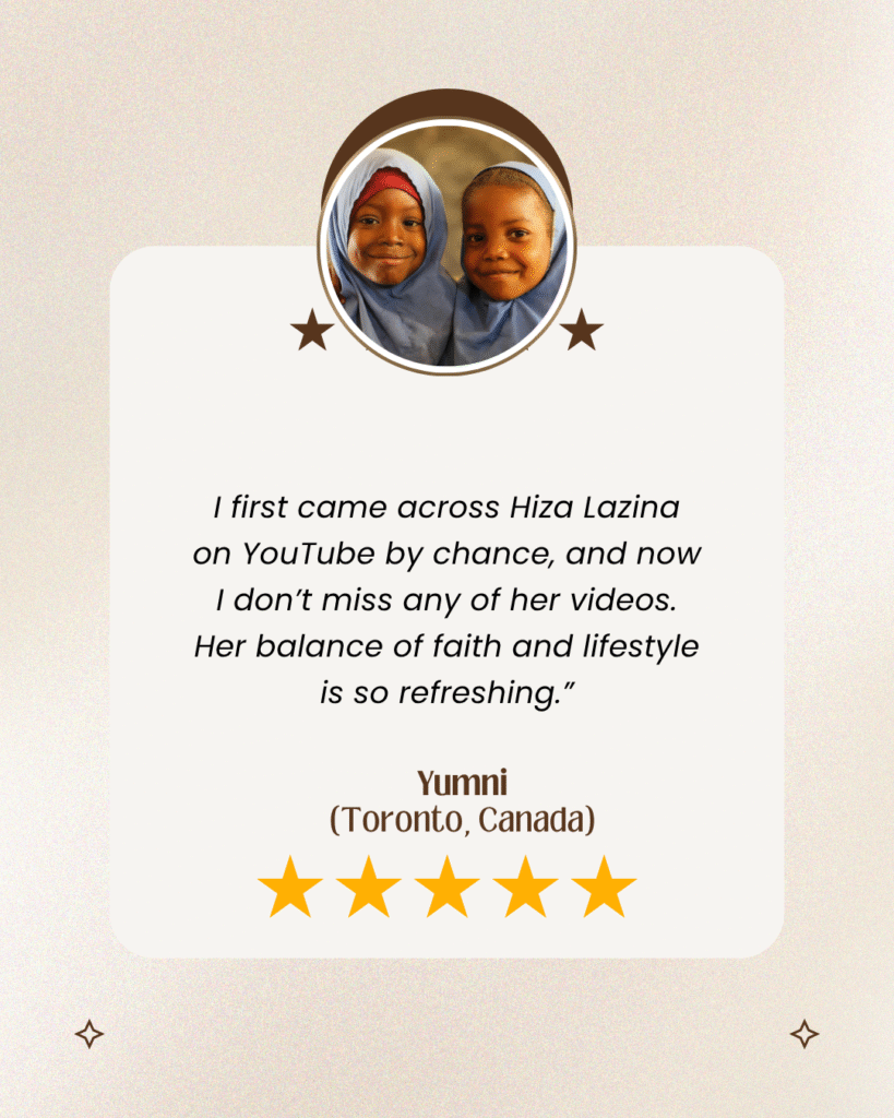 Testimonal for hiza laina