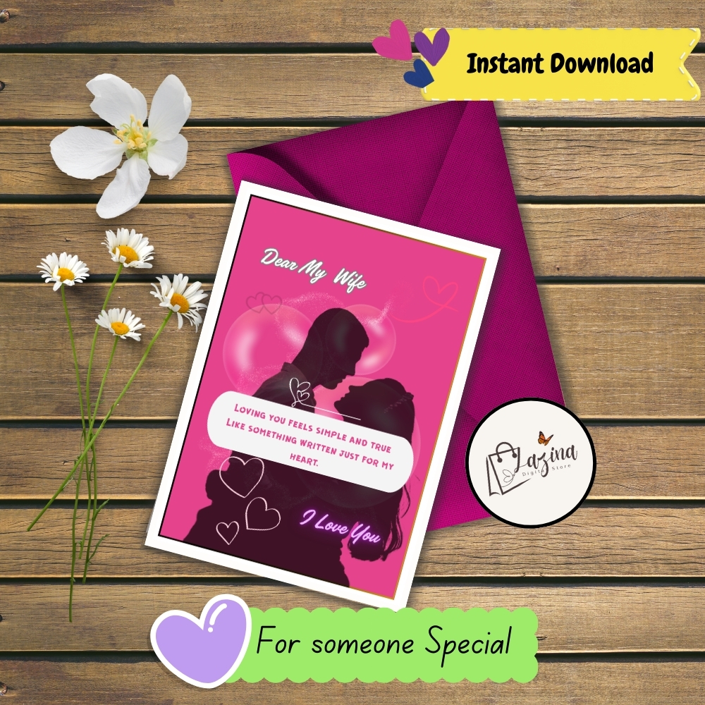 Romantic printable ecard digital download Romantic printable ecard digital download