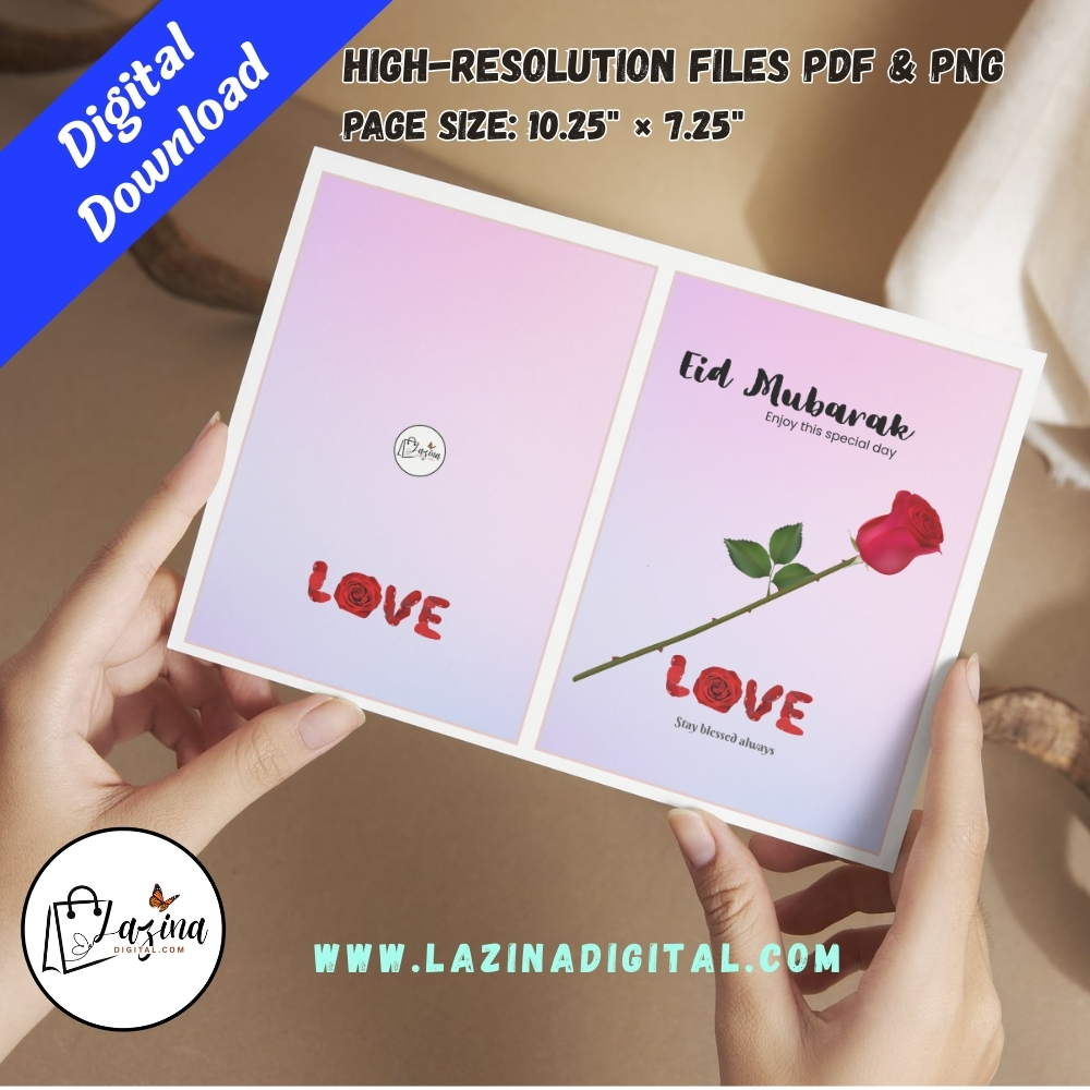 folded eid mubarak printable card | arabic calligraphy design (copy) folded eid mubarak printable card | arabic calligraphy design (copy)