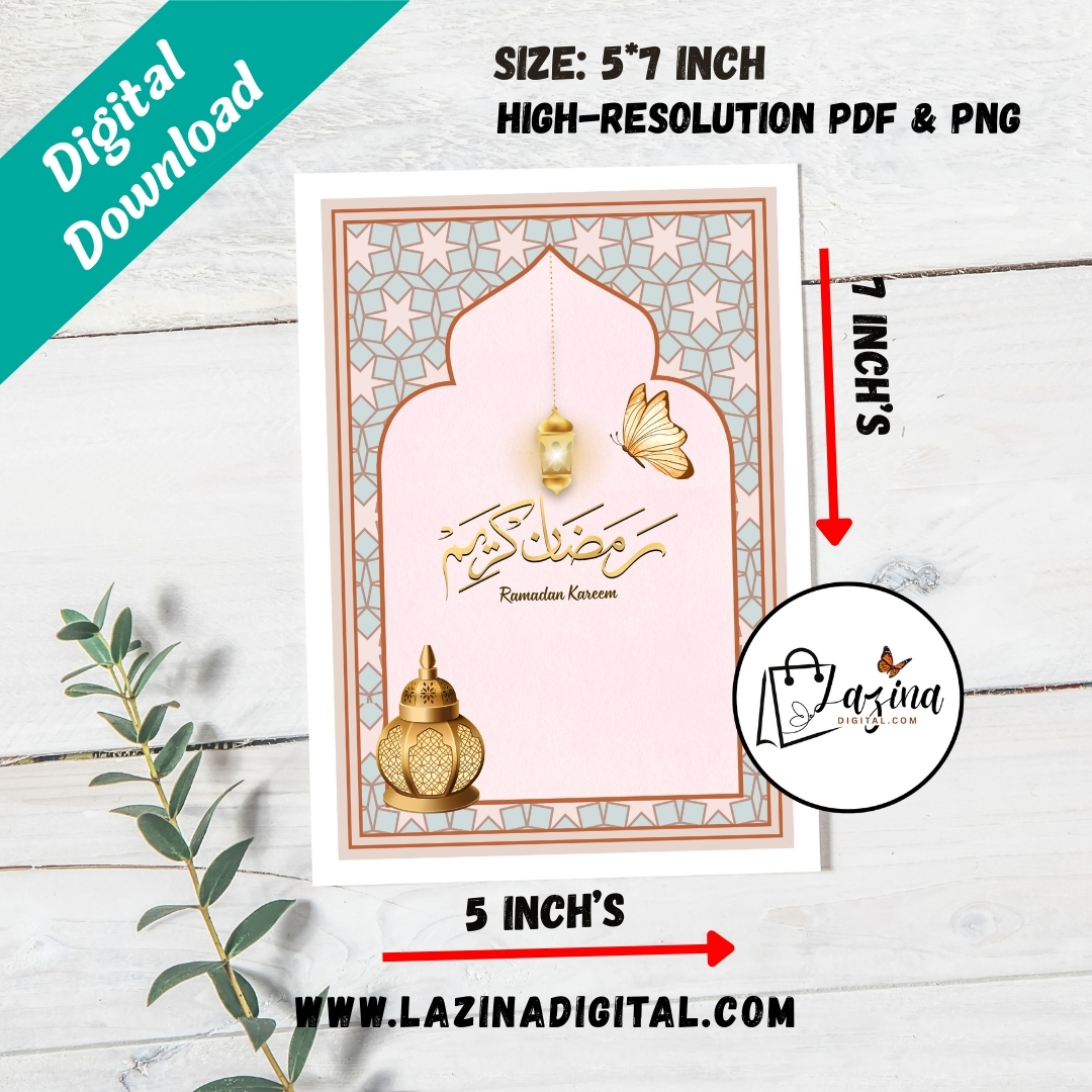 ramadan kareem printable card, happy ramadan gift, ramadan mubarak card download ramadan kareem printable card, happy ramadan gift, ramadan mubarak card download