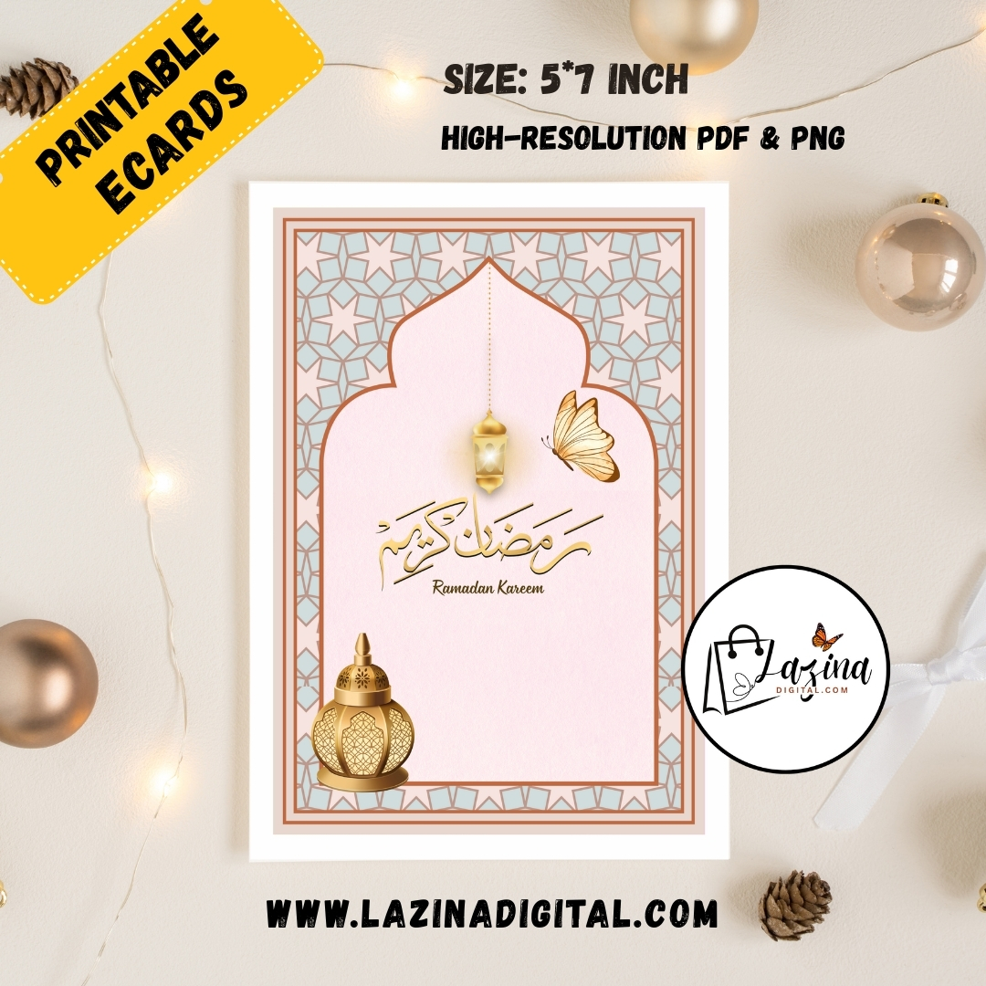 ramadan kareem printable card, happy ramadan gift, ramadan mubarak card download ramadan kareem printable card, happy ramadan gift, ramadan mubarak card download