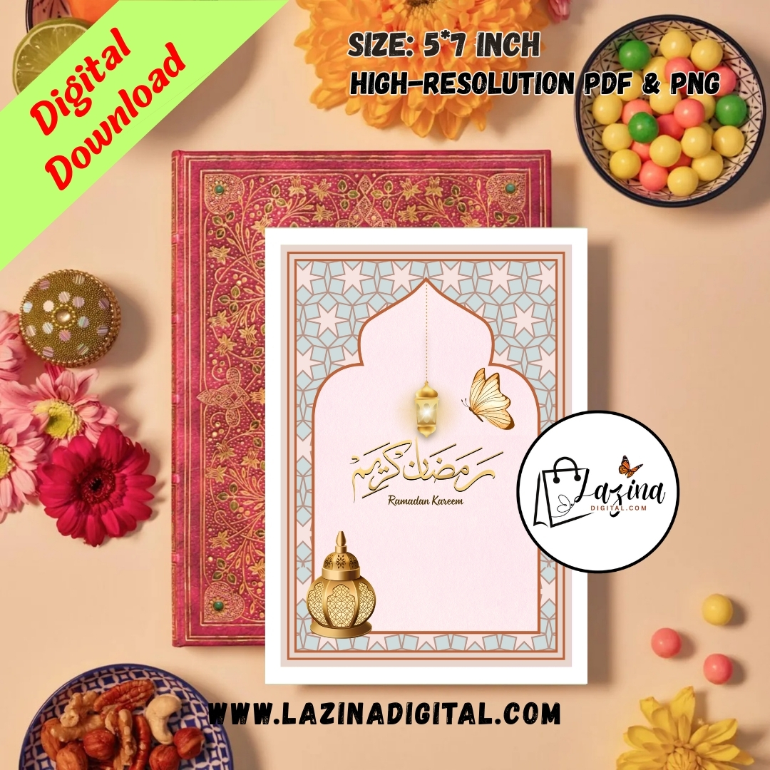 ramadan kareem printable card, happy ramadan gift, ramadan mubarak card download ramadan kareem printable card, happy ramadan gift, ramadan mubarak card download