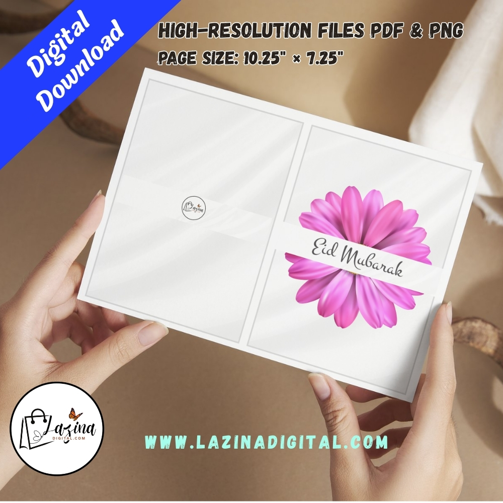 folded eid mubarak printable card | arabic calligraphy design (copy) folded eid mubarak printable card | arabic calligraphy design (copy)