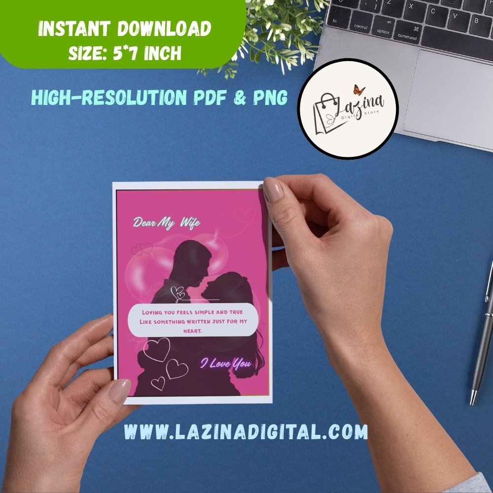 romantic couple printable card romantic couple printable card