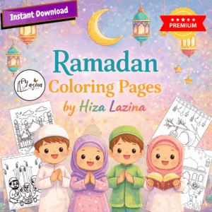 ramadan coloring book for kids, islamic coloring pages with family, prayer & eid, ramadan coloring pages, printable pdf