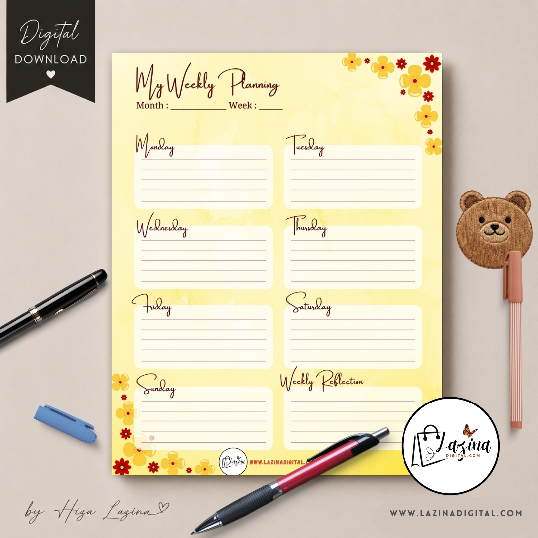 weekly planner printable