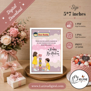 Birthday Printable ecard for love