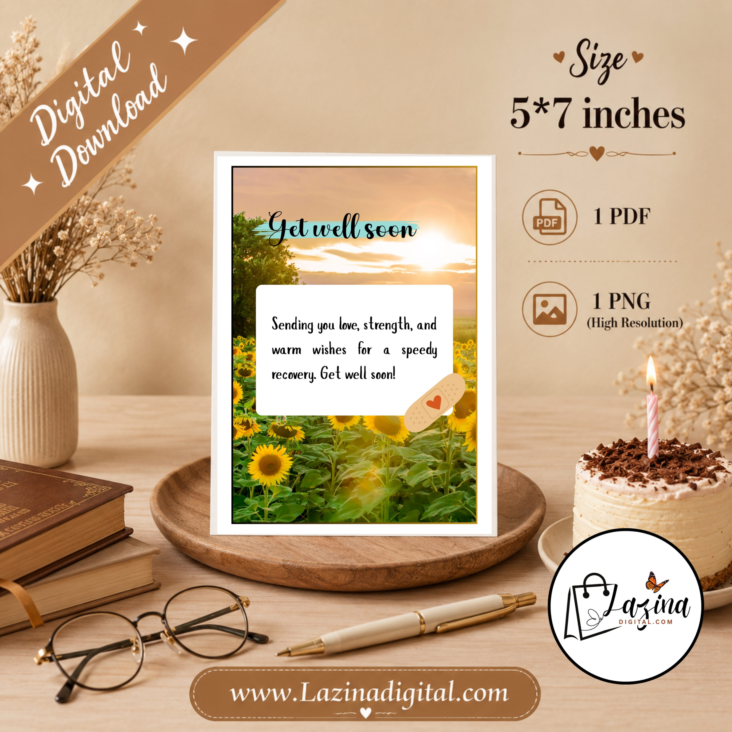 get well soon printable greeting card | elegant recovery wishes | instant digital download | pdf & png get well soon printable greeting card | elegant recovery wishes | instant digital download | pdf & png