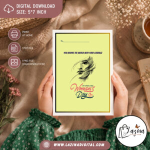 international women's day printable greeting card |digital e card | instant download women's day card | printable gift card (copy)