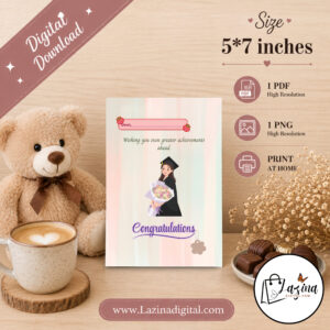 digital greeting card | congratulations on success printable e card | best wished ecard printable 5x7