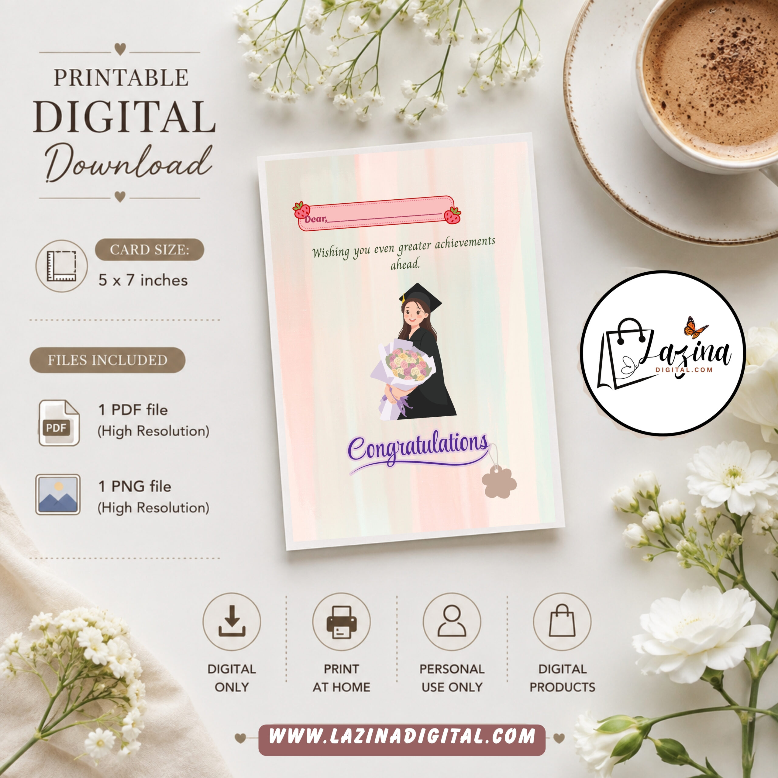digital greeting card | congratulations on success printable e card | best wished ecard printable 5x7 digital greeting card | congratulations on success printable e card | best wished ecard printable 5x7