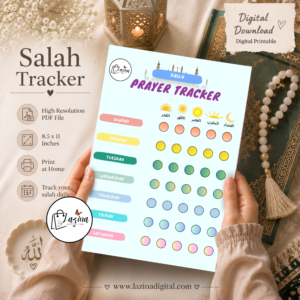 Weekly Salah Tracker | 7-Day Prayer Tracker | Daily Namaz Planner